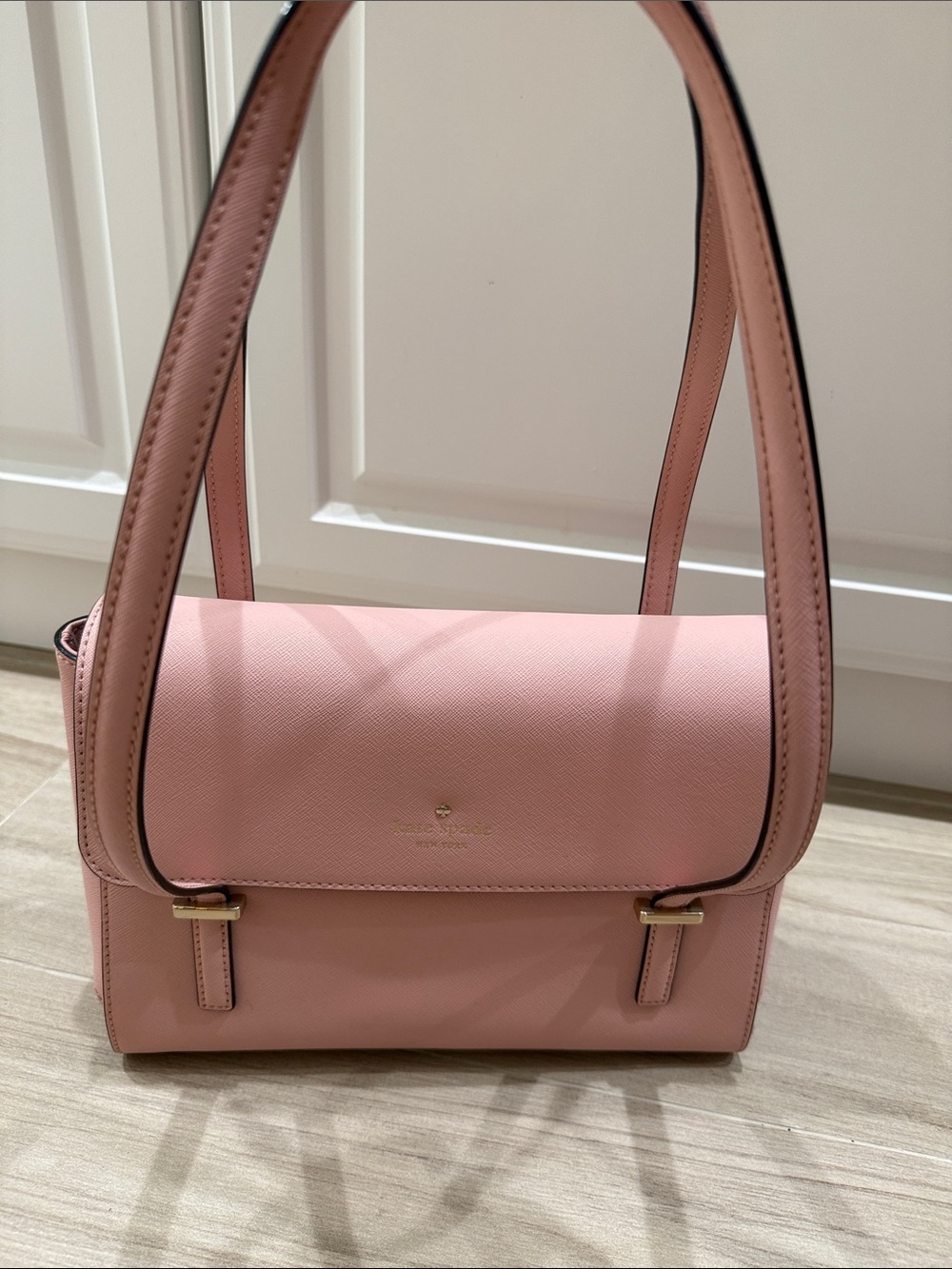 kate spade Blush Pink Saffiano Leather Shoulder Bag